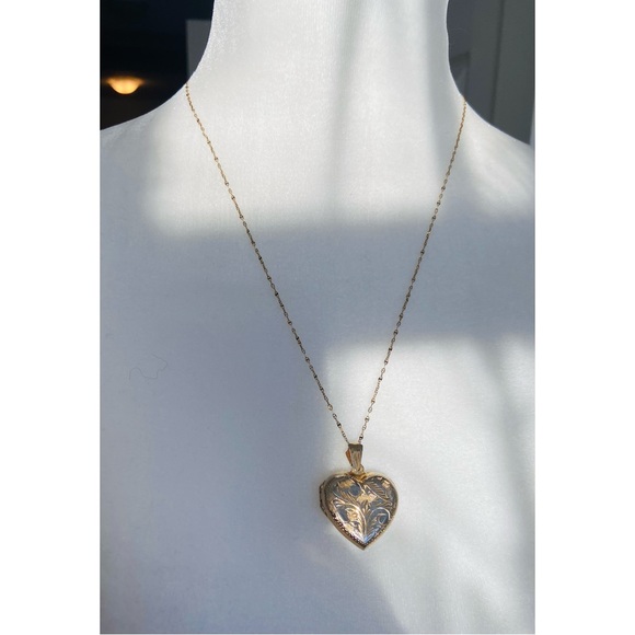 Vintage Heart Shaped 925 Silver Pendant - Picture 2 of 5